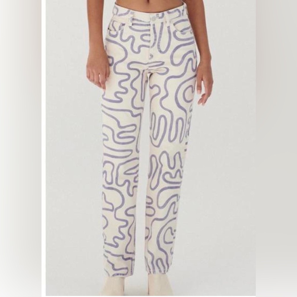 Cutest zara zig zag jeans, not sold anymore!